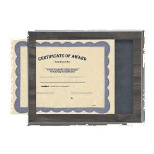 Slide-in Certificate Plaque