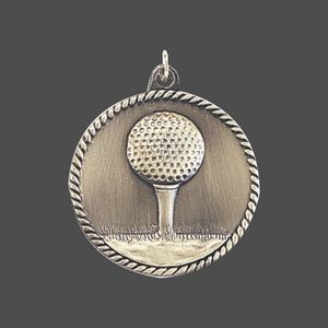 2" Silver Golf Medal