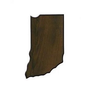 Indiana State Shaped Plaque