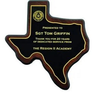 Texas State Shaped Plaque