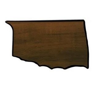 Oklahoma State Shaped Plaque