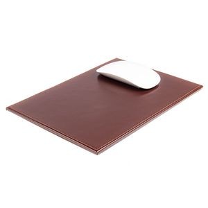 Bonded Leather Brown Mouse Pad
