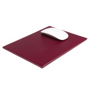 Bonded Leather Burgundy Red Mouse Pad