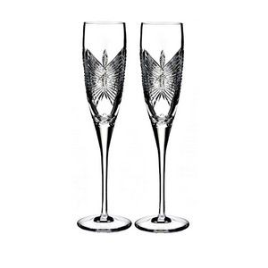 Waterford Love Happiness Flute, Pair