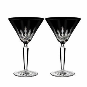 Waterford Lismore Black Martini, Pair