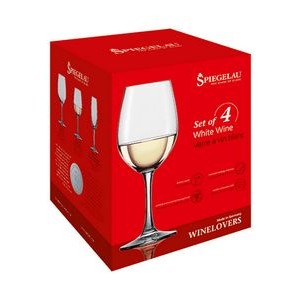 Spiegelau Wine Lovers White Wine Glasses Set of 4 w/ Gift Box