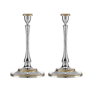 REED & BARTON ROSELAND COLLECTION Candlesticks H. 10, Set of 2