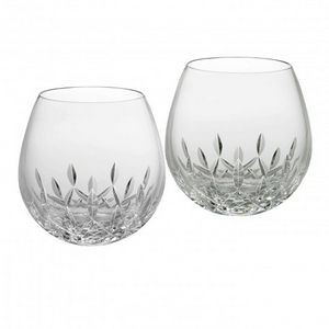 Waterford Lismore Nouveau Stemless Light Red Wine Glasses Per Pair