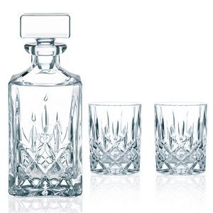 NACHTMANN NOBLESSE Whisky Set: Decanter + 2 Whisky Tumblers