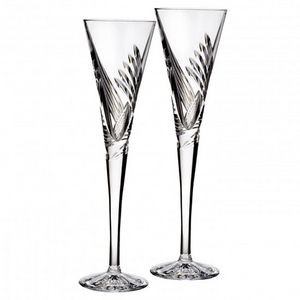 Waterford Wishes Beginnings Toasting Flutes Set of 2
