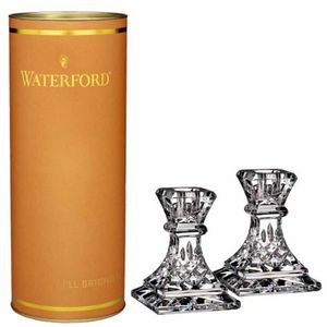 Waterford Lismore Giftology Lismore 4in Candlestick, Pair
