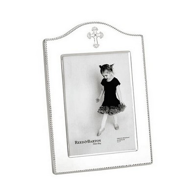 Reed & Barton Abbey Cross Silver Plated Picture Frame (5"x7")