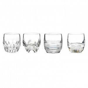 Waterford Crystal Mixology Assorted Clear Tumbler Glasses Set of 4
