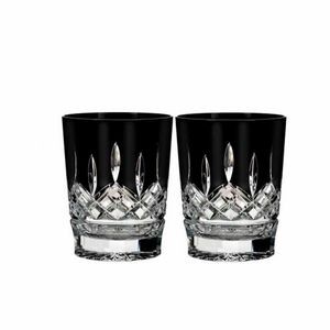Waterford Lismore Black Double Old Fashioned, Pair
