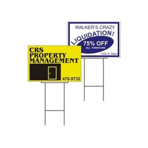 Digitally Printed Corrugated Plastic Signs (12" x 18")