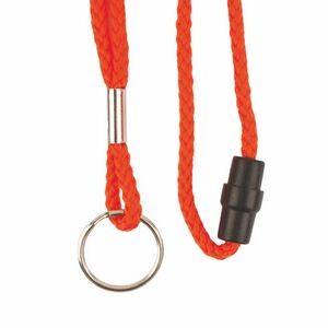Blank 1/4" Rope Cord Lanyard w/Key Ring and Barrel Breakaway