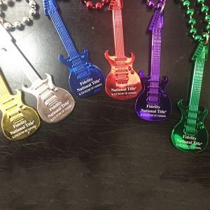 33" Guitar Bead Necklace - Assorted
