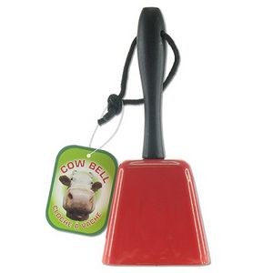 8'' Red Cowbell w/Handle