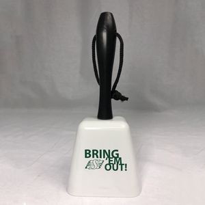 8'' White Cowbell w/Handle