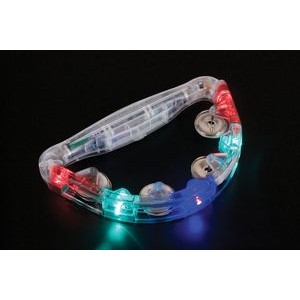 9" Flashing LED Tambourine