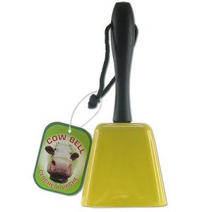 8'' Yellow Cowbell w/Handle
