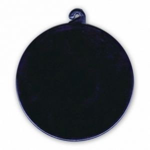 2" Black Hook Medallion for Flower Leis