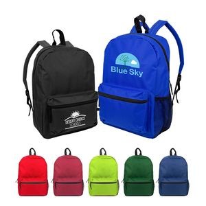 600D Heavy Duty Backpack With Water Bottle Mesh Pockets