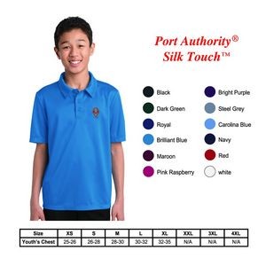 Port Authority?Youth Silk Touch Performance Polo