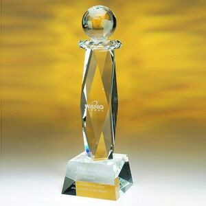 20" Crystal Award-Ultimate Globe Trophy
