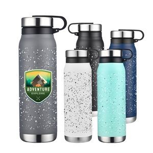 20 oz. Campfire Design Stainless Steel Vacuum Water Bottle w/ Twist Lid