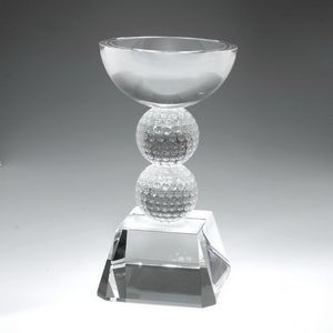 9" Crystal Award - Golf Chalice