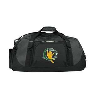 Poly Ripstop Piggy Back Duffel Bag with Shoe Storage