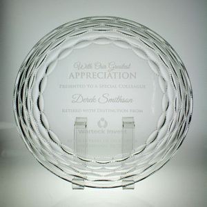 9" Award- Plate, Camellia