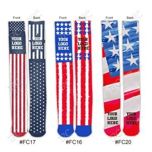 Flag Design 24 inch Knee High Tube Socks