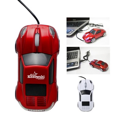 Car Shaped Wired Optical USB Mouse- Close Out