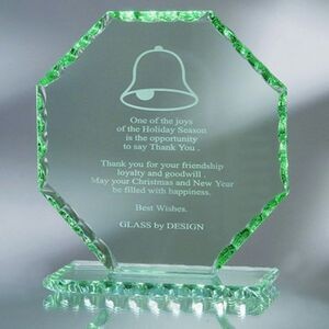 7 3/8" Pearl Edge Octagon Award