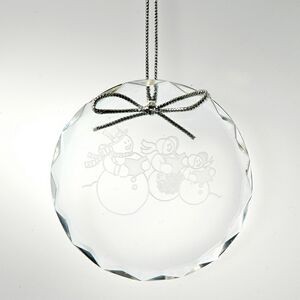 Round Optic Crystal Ornament