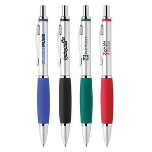 Metal Pen, Ballpoint pen, Click action, Blue ink refill optional