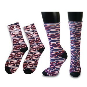 Athletic Mid Calf Sock with Full Color Sublimation