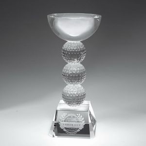 11" Crystal Award - Golf Chalice