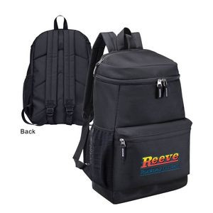 600D Computer Backpack w/ Leatherette Bottom