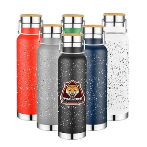 22 Oz. Campfire Design Double Wall Stainless Steel Vacuum Water Bottle