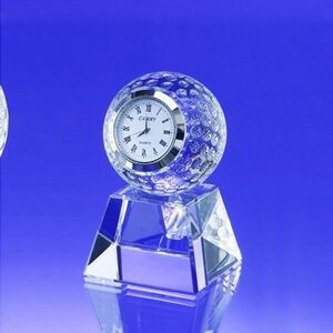 3 3/4" Golf Ball Clock w/Base