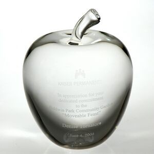 4-1/2" Smooth Apple Paperweight