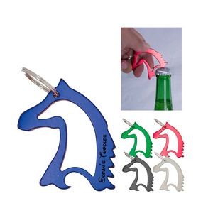 Horse Head Bottle Opener w/ Key Ring