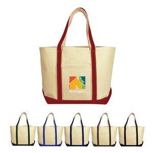 Heavy Duty Cotton Canvas Tote Bag Boat Bag - Large