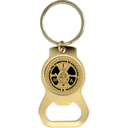 The Eye Opener Full Color Gold Plated Key Chain
