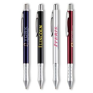 Click Action Solid Brass Ballpoint Pen