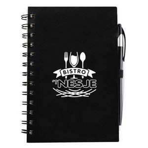 Ultra Notes Plastic Spiral Bound Jotter w/Pen
