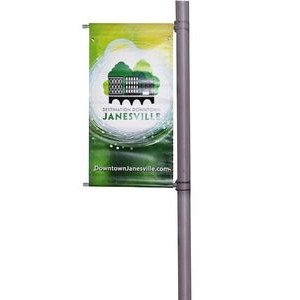 Banner Pole Double Sided Including Hardware (24" x 60")